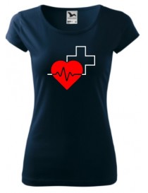 Dámske tričko- EKG 
