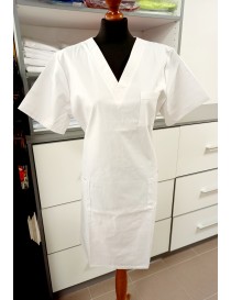 Dámske zdravotnícke  šaty  SKLADOM biele