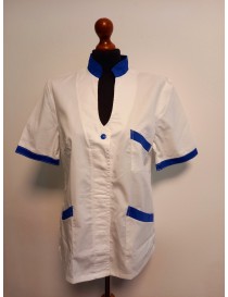 Zdravotnícka tunika biela-modrá