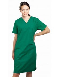 Dámske zdravotnícke šaty  zelené 03 SKLADOM