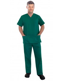 Pánsky lekársky komplet - nohavice a blúzka 100% bavlna,zelená