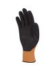 Pracovné polyesterové rukavice DPVV733 DELTAPLUS oranžovo-čierne