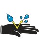 Pracovné polyamidové rukavice WET & DRY VV636BL  DELTAPLUS modro-čierne