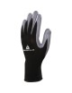 Pracovné polyesterové rukavice DPVE712GR DELTAPLUS sivočierne