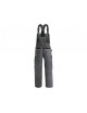 Zateplené montérkové nohavice s trakmi CXS ORION KRYŠTOF šedo-čierne