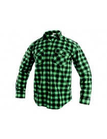 Pánska flanelová košeľa TOM CXS  zeleno-čierna