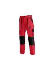 Pracovné nohavice do pása CXS LUXY JOSEF červeno-čierne