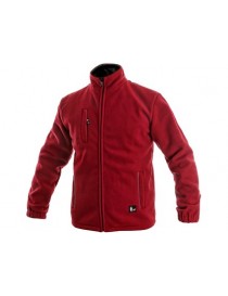 Pánska fleecová bunda CXS OTAWA  červená