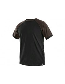 Pánske tričko OLIVER CXS čierno-hnedé