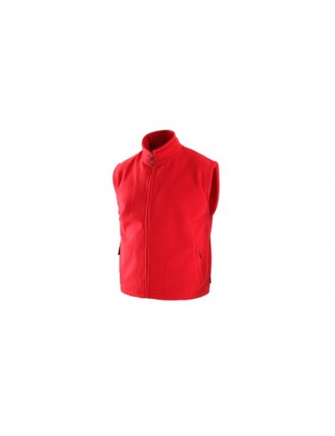 Pánska fleecová vesta CXS UTAH  červená