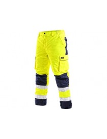 Zateplené reflexné nohavice CXS CARDIFF  žlté