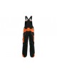 Montérkové nohavice s trakmi CXS SIRIUS BRIGHTON čierno-oranžové