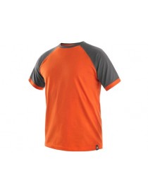 Pánske tričko OLIVER CXS  oranžovo-šedé