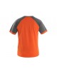 Pánske tričko OLIVER CXS  oranžovo-šedé