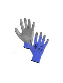 Pletené rukavice CXS CERRO, máčané v nitrile