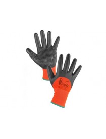 Pracovné rukavice CXS MISTI, máčané do 3/4 v nitrile