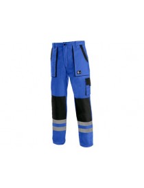 Pánske montérkové nohavice CXS LUXY BRIGHT modro-čierne