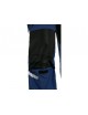 Montérkové strečové nohavice s trakmi CXS STRETCH  tmavomodré/čierne