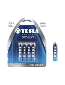 Baterie TESLA AAA Silver+, mikrotužková, 4ks