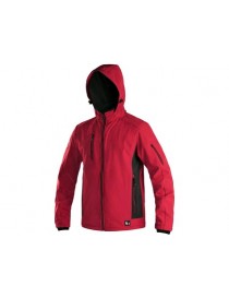 Pánska softshellová bunda CXS DURHAM  červeno/čierna