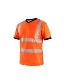 Reflexné tričko CXS RIPON  oranžovo-čierne