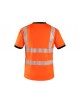Reflexné tričko CXS RIPON  oranžovo-čierne