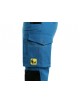Dámske strečové nohavice s trakmi CXS STRETCH  modro/čierne