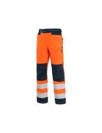 Letné reflexné nohavice CXS HALIFAX  oranžovo-modré