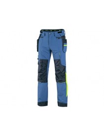 Pánske strečové nohavice CXS NAOS modro-žlté
