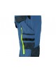 Pánske strečové nohavice CXS NAOS modro-žlté