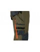 Pánske strečové nohavice CXS NAOS khaki-oranžové
