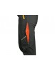 Zateplené softshellové nohavice CXS TRENTON čierne s HV žlto/oranžovými doplnkami