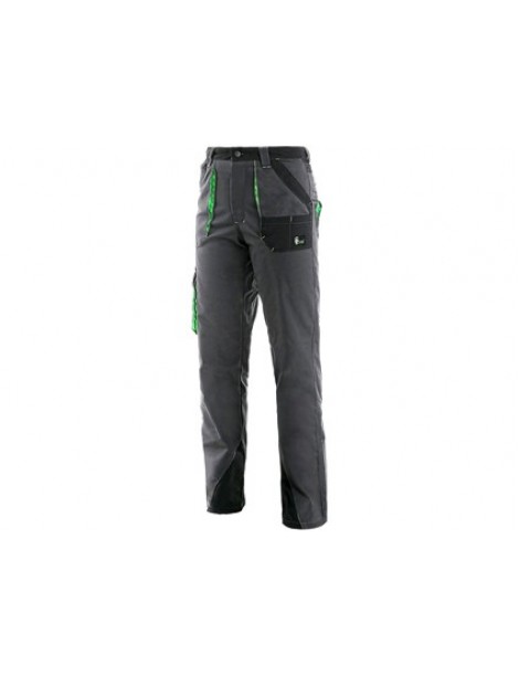 Dámske pracovné nohavice do pása CXS SIRIUS AISHA  šedo-zelené
