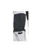Montérkové strečové nohavice s trakmi CXS STRETCH bielo/šedé