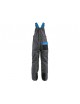 Detské montérkové nohavice s trakmi CXS PHOENIX CASPER šedo/modré