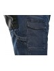Pánske džínsové kraťasy CXS MURET modro-čierne