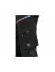 Nohavice CXS LEONIS, pánské, černé s modro/červenými doplňky