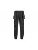 Nohavice CXS LEONIS, pánské, černé s šedými doplňky
