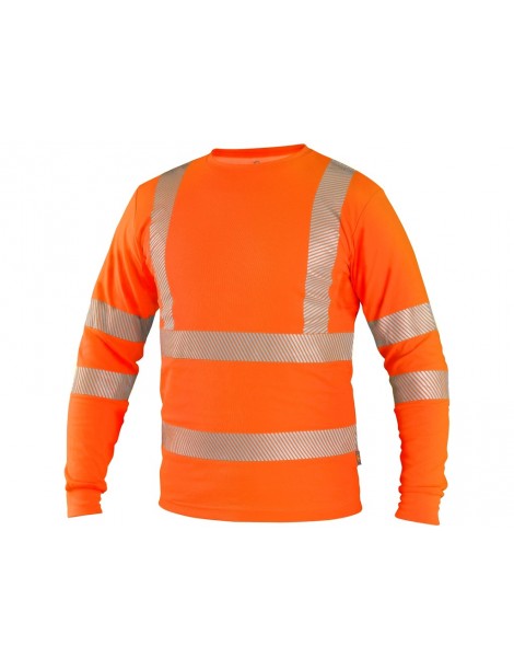 Tričko CXS OLDHAM, dlouhý rukáv, výstražné, pánské, oranžové