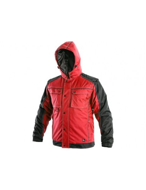 Pánska zateplená bunda 2v1 CXS IRVINE  červeno-čierna