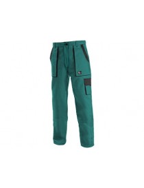 Dámske pracovné nohavice do pása CXS LUXY ELENA  zeleno-čierne