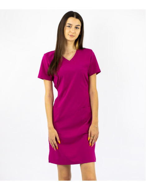 Dámske zdravotnícke šaty Thin ACTIVE purpurové SKLADOM