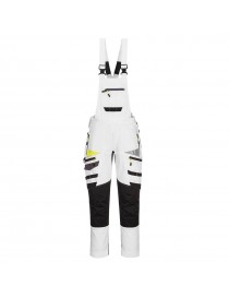 Pánske strečové nohavice s trakmi DX4 PORTWEST biele